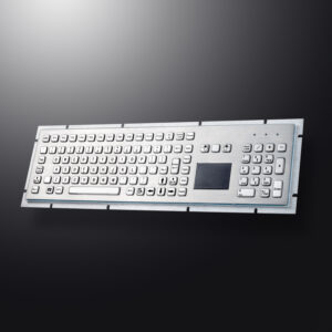 106Keys All-In-One IP65 Full Size Industrial Metal Kiosk Stainless Steel Touchpad Keyboard With Numeric Keypad For Laser Cutting