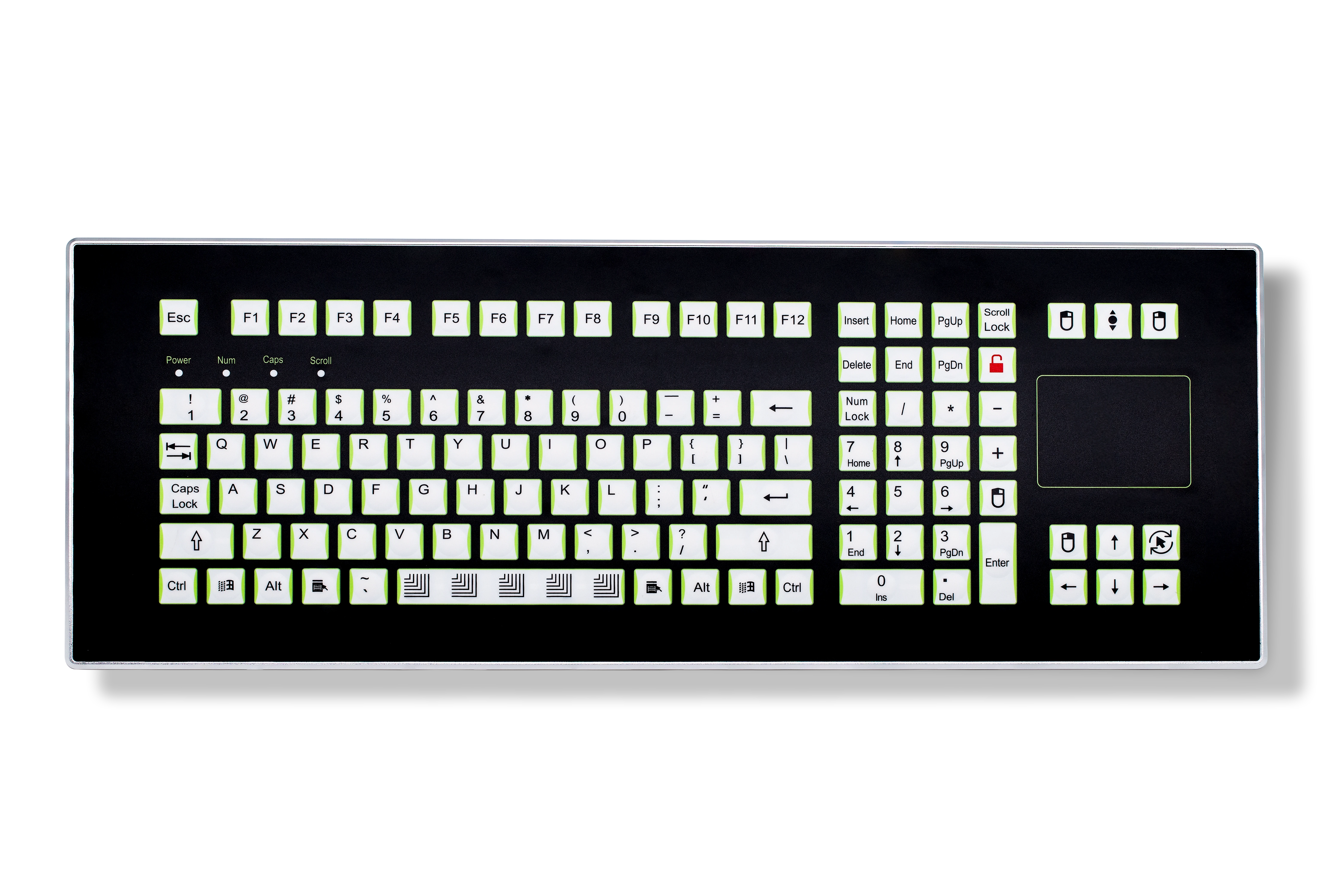 D-1605C Panel Mount Membrane Keyboard