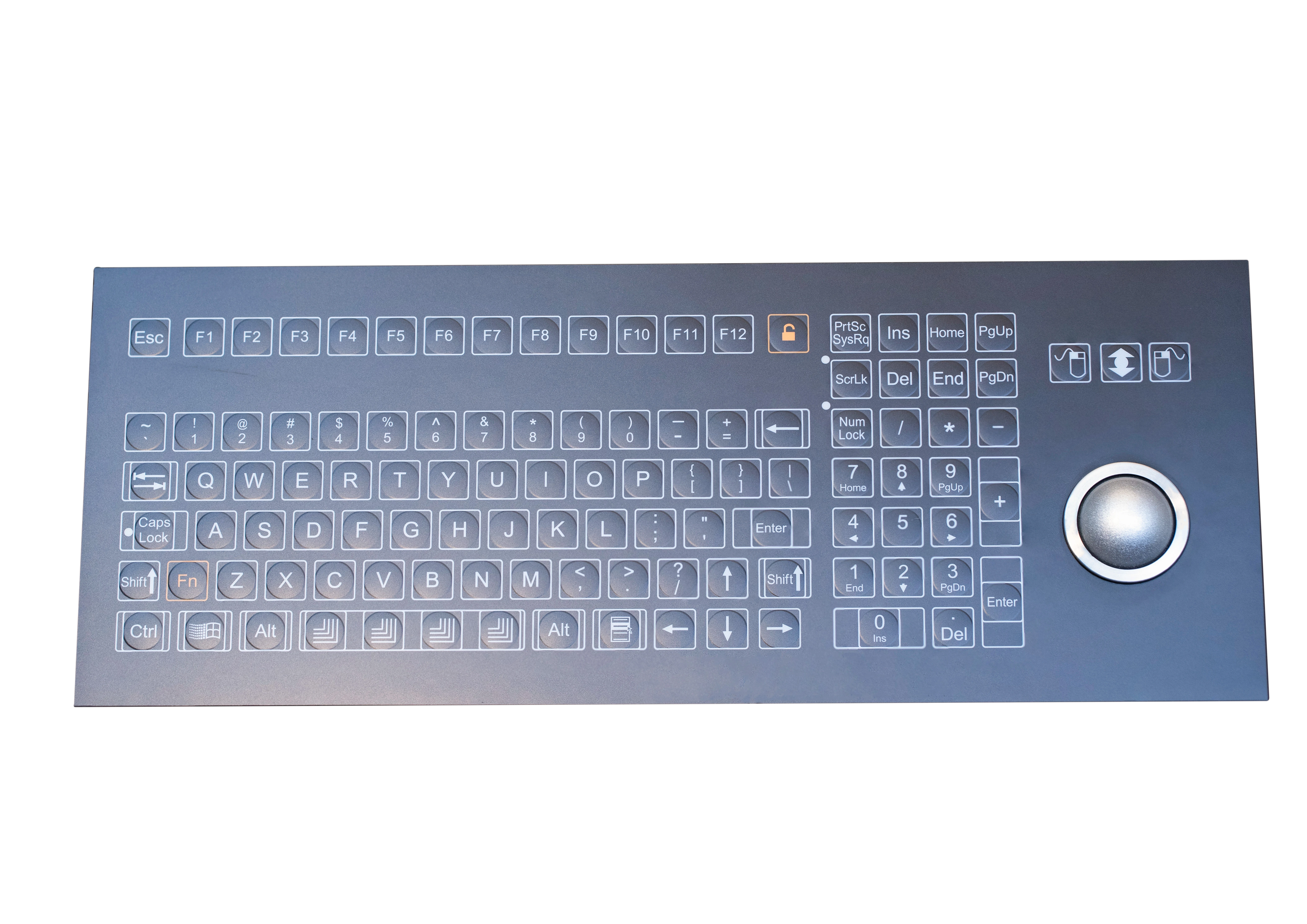 D-1610 Panel Mount Membrane Keyboard