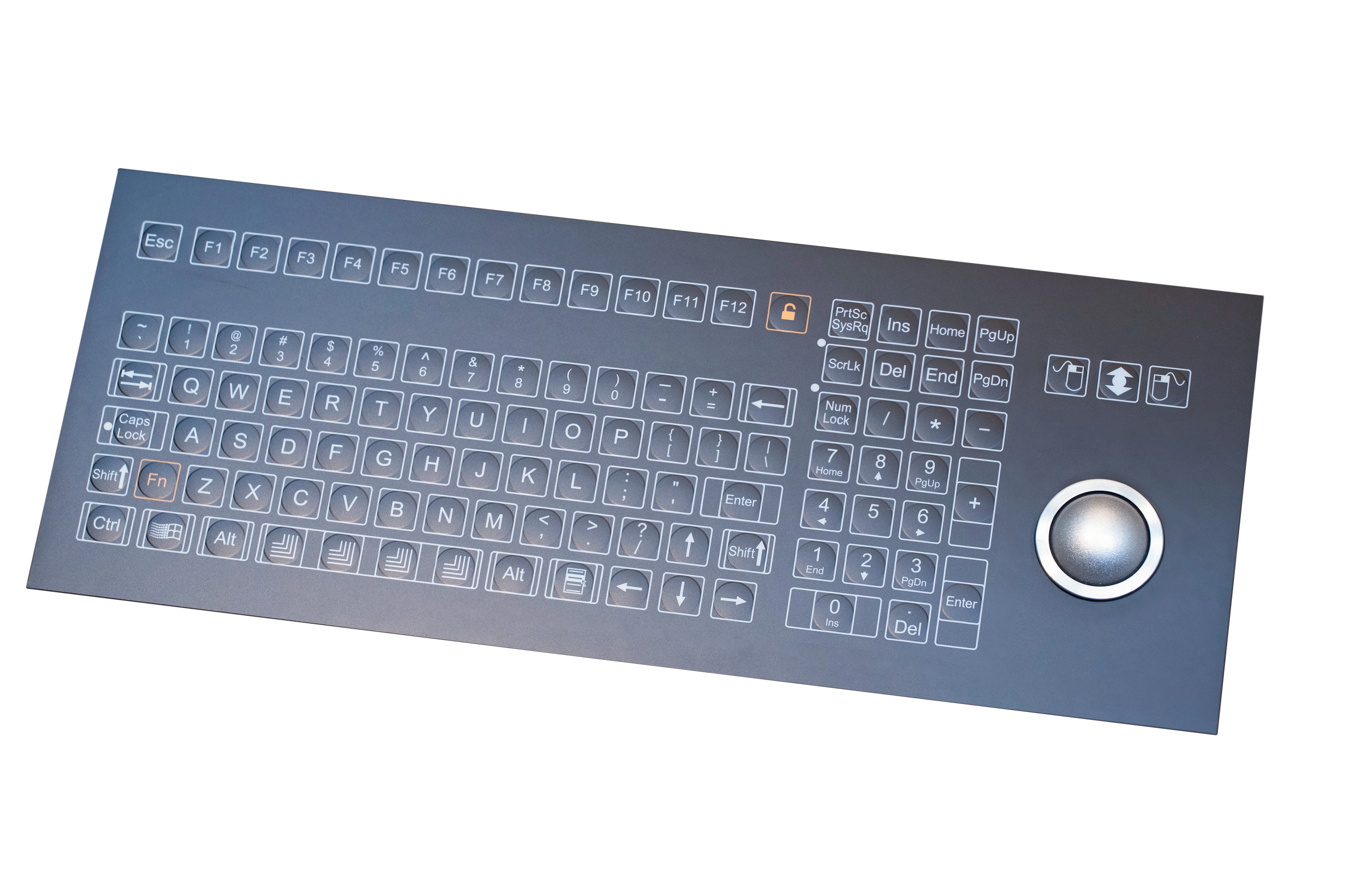 D-1610 Panel Mount Membrane Keyboard