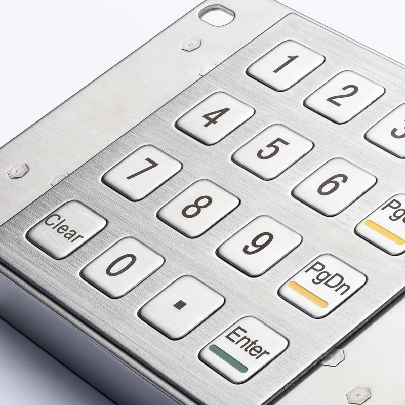 D-8203 Panel Mount Stainless Steel Keypad