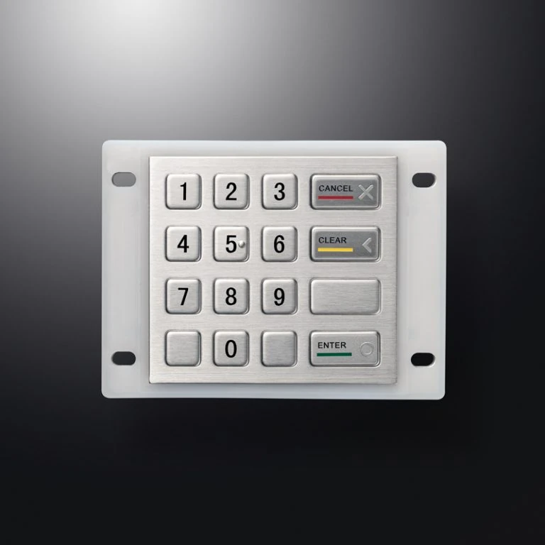 D-8204B Panel Mount Stainless Steel Keypad