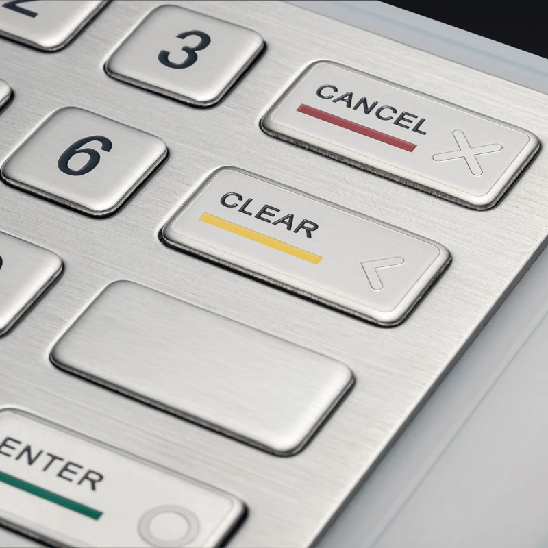 D-8204B Panel Mount Stainless Steel Keypad