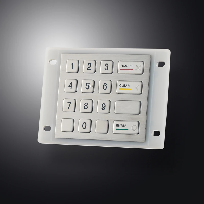 D-8204B Panel Mount Stainless Steel Keypad