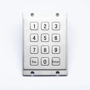 D-8208 Panel Mount Stainless Steel Keypad