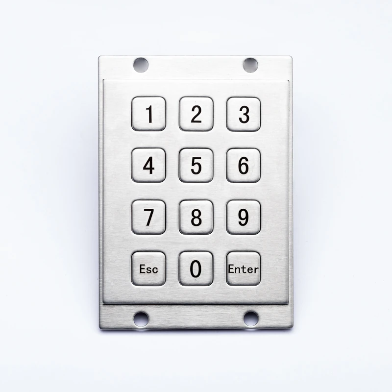 D-8208 Panel Mount Stainless Steel Keypad