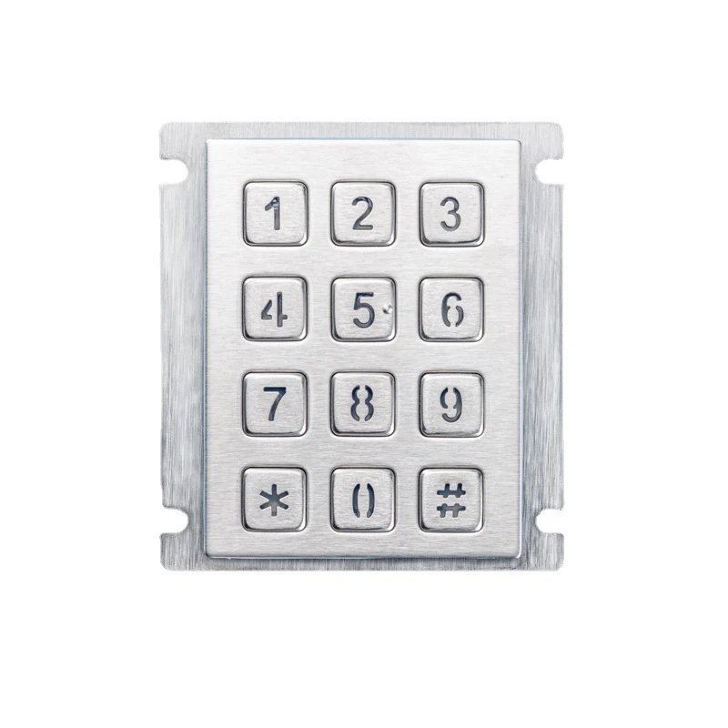 D-8208J-1 Panel Mount Stainless Steel Keypad