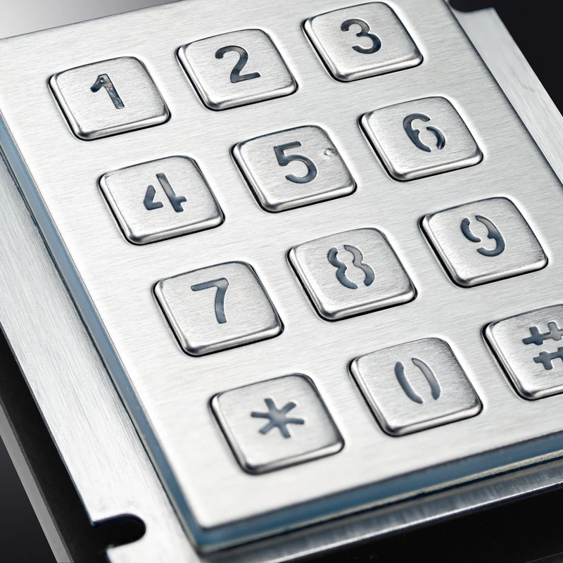 D-8208J-1 Panel Mount Stainless Steel Keypad
