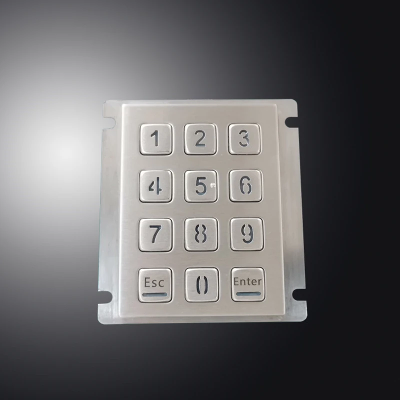 D-8208J-1 Panel Mount Stainless Steel Keypad