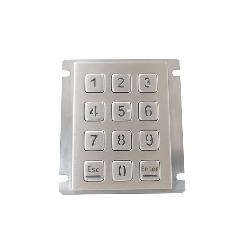 D-8208J-1 Panel Mount Stainless Steel Keypad