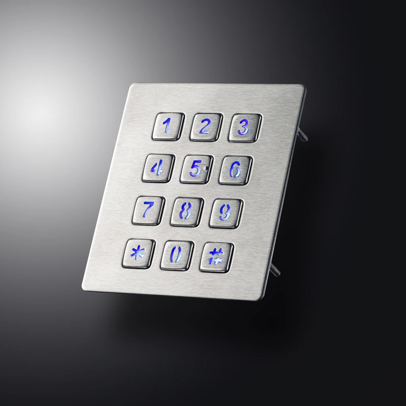 D-8208J Panel Mount Stainless Steel Keypad