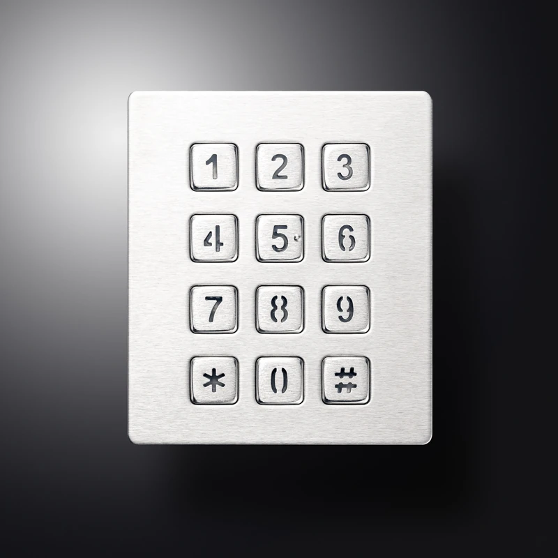 D-8208J Panel Mount Stainless Steel Keypad