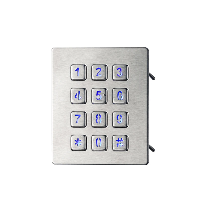 D-8208J Panel Mount Stainless Steel Keypad