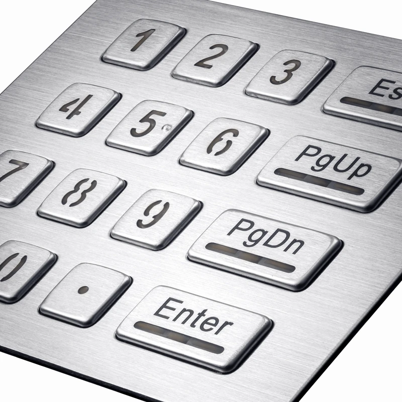 D-8281 Panel Mount Stainless Steel Keypad