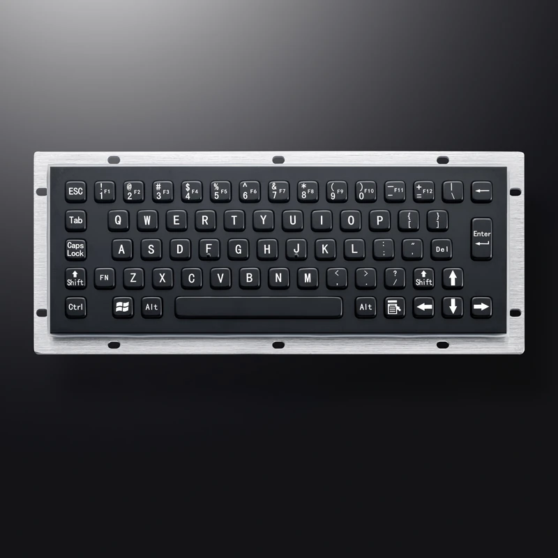 D-8601B Panel Mount Stainless Steel Keyboard