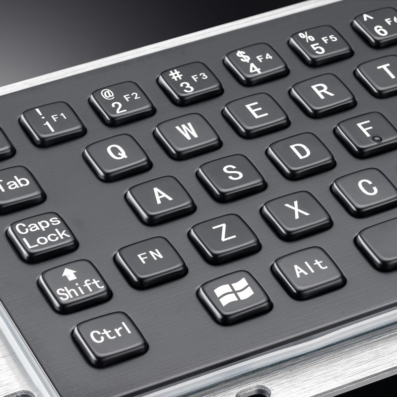 D-8601B Panel Mount Stainless Steel Keyboard