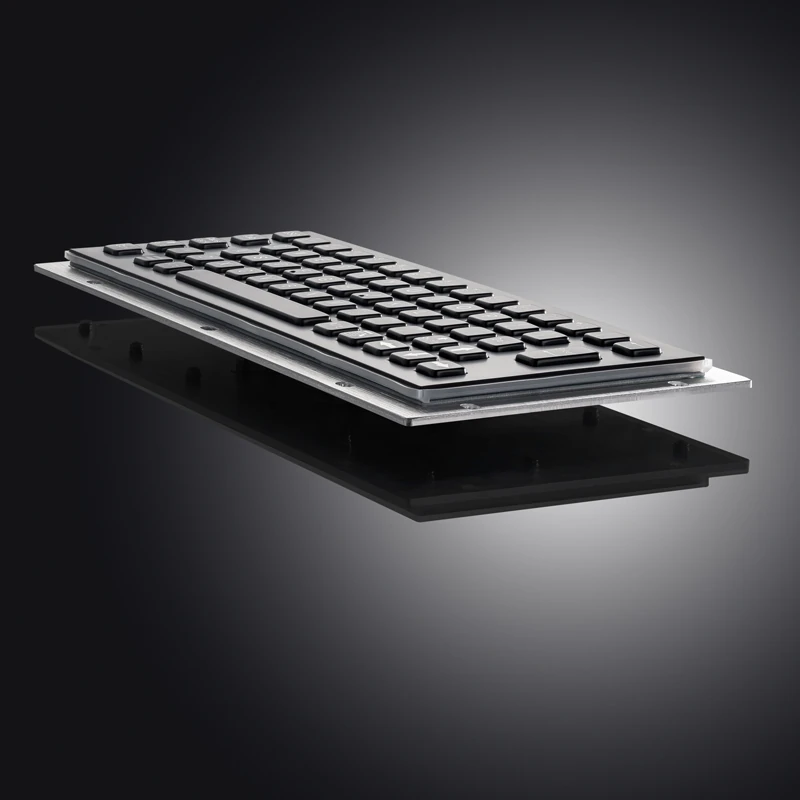 D-8601B Panel Mount Stainless Steel Keyboard