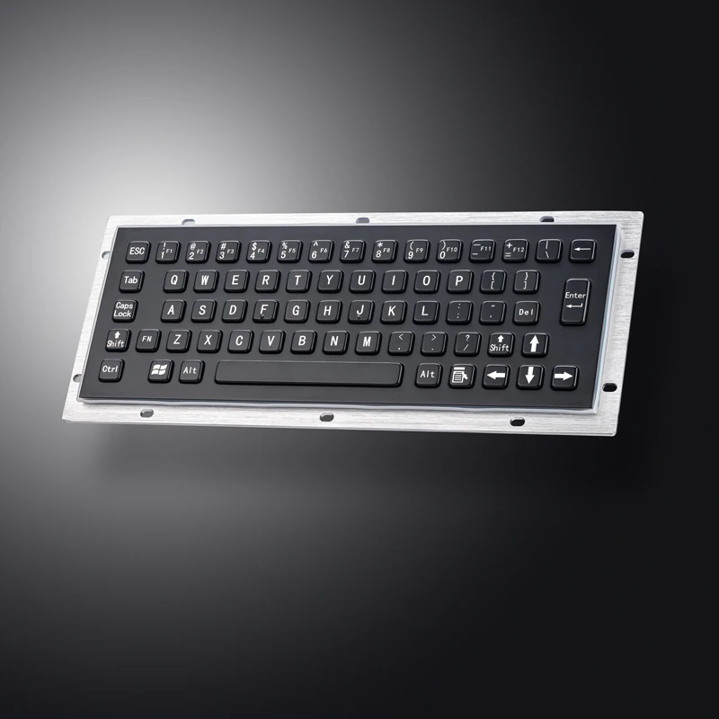 D-8601B Panel Mount Stainless Steel Keyboard