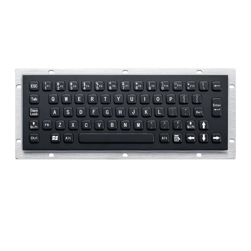 D-8601B Panel Mount Stainless Steel Keyboard
