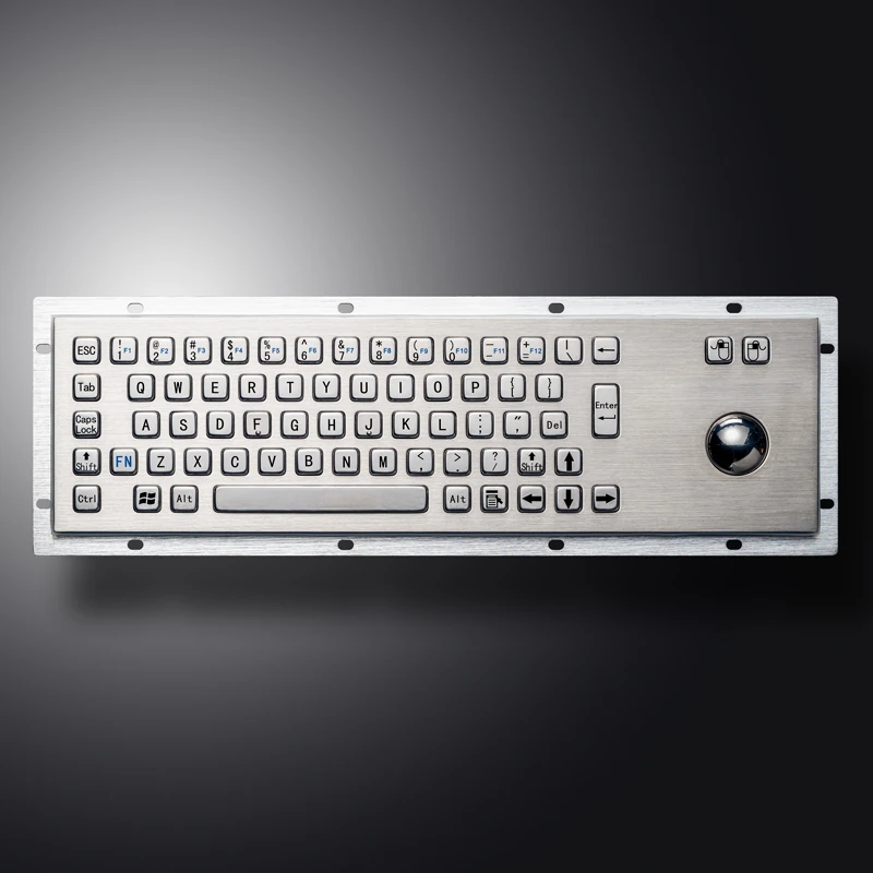D-8602 Panel Mount Stainless Steel Keyboard