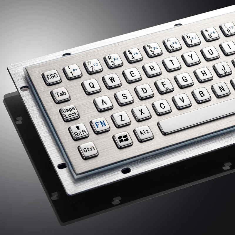 D-8602 Panel Mount Stainless Steel Keyboard