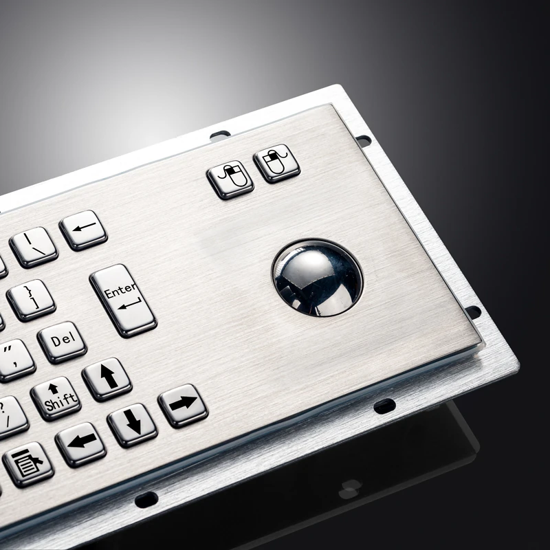 D-8602 Panel Mount Stainless Steel Keyboard