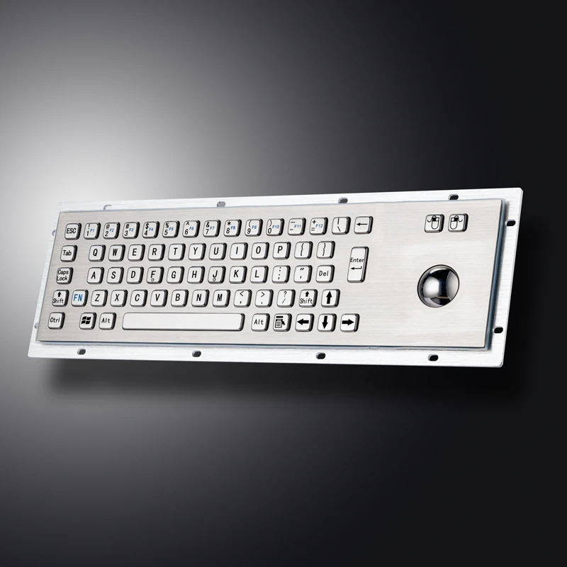 D-8602 Panel Mount Stainless Steel Keyboard