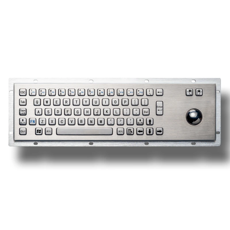 D-8602 Panel Mount Stainless Steel Keyboard