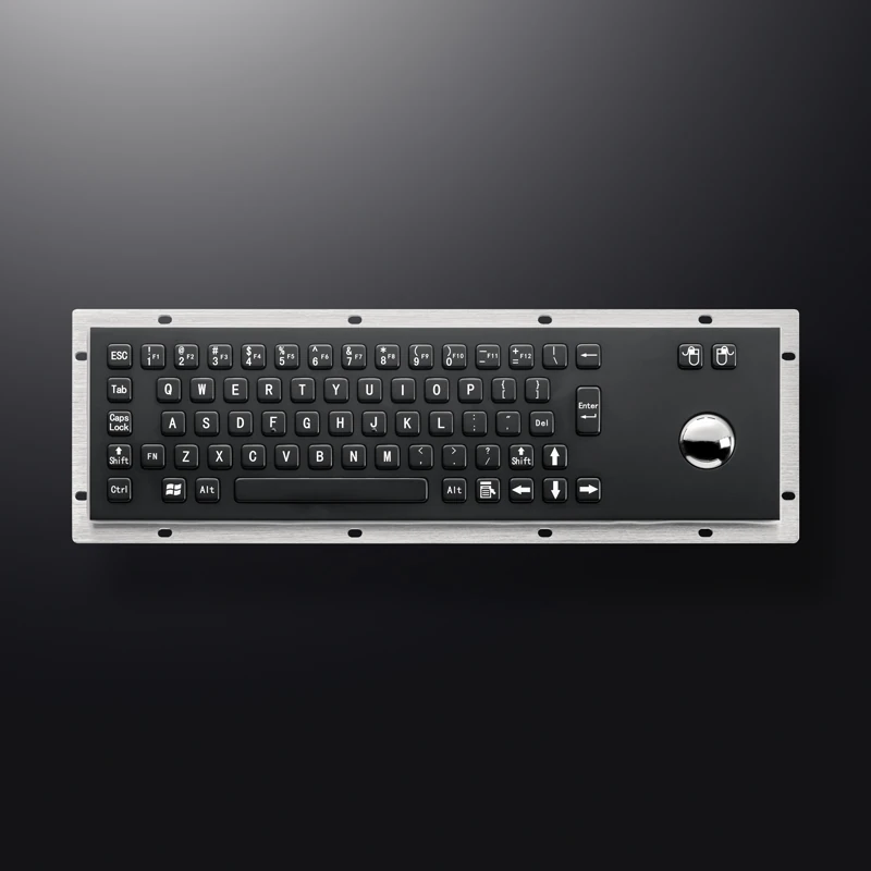 D-8602B Panel Mount Stainless Steel Keyboard