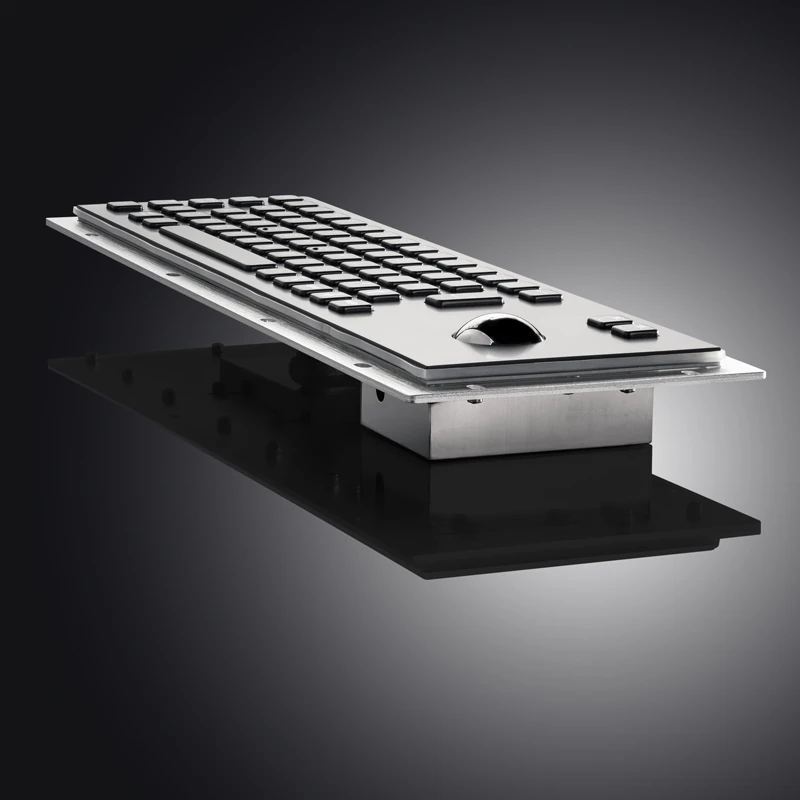 D-8602B Panel Mount Stainless Steel Keyboard