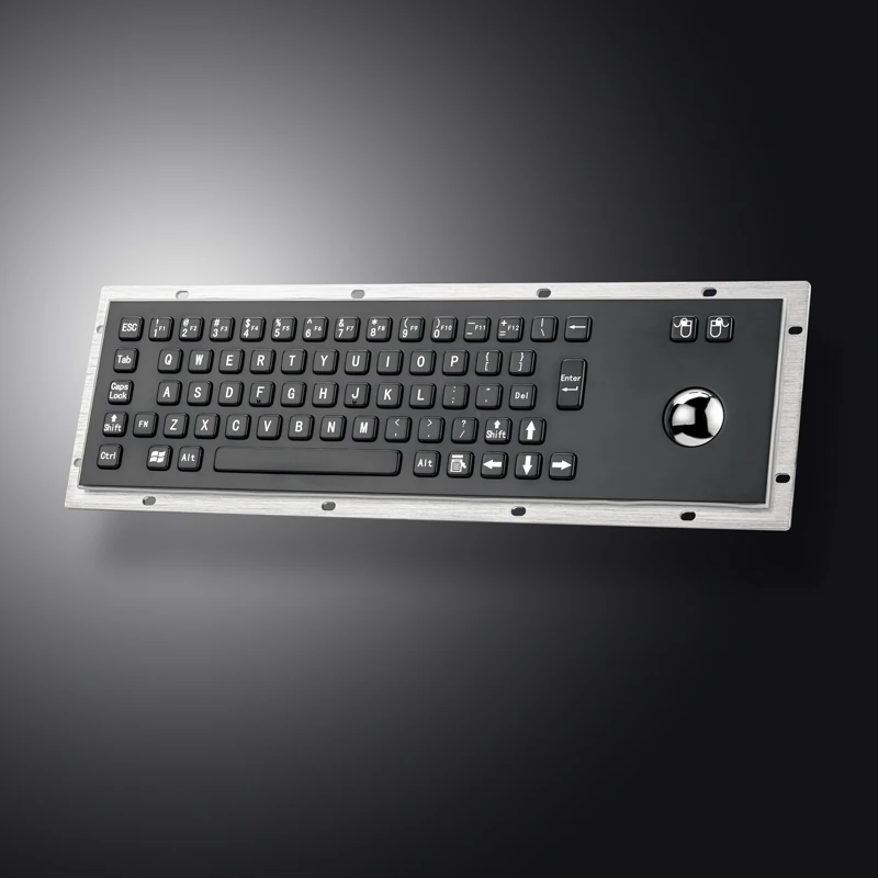 D-8602B Panel Mount Stainless Steel Keyboard