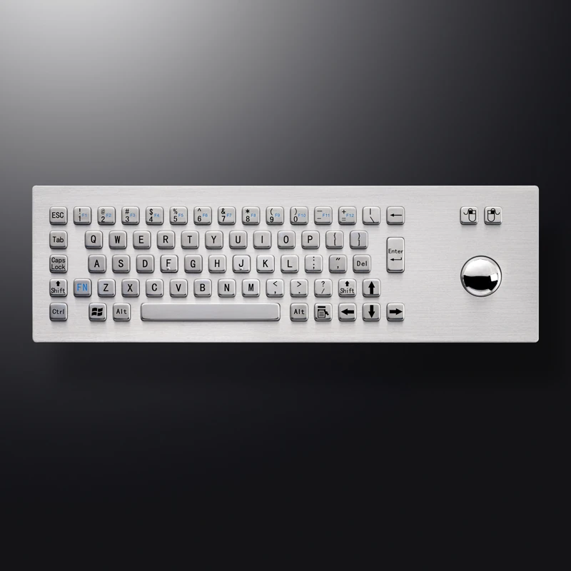 D-8603 Panel Mount Stainless Steel Keyboard