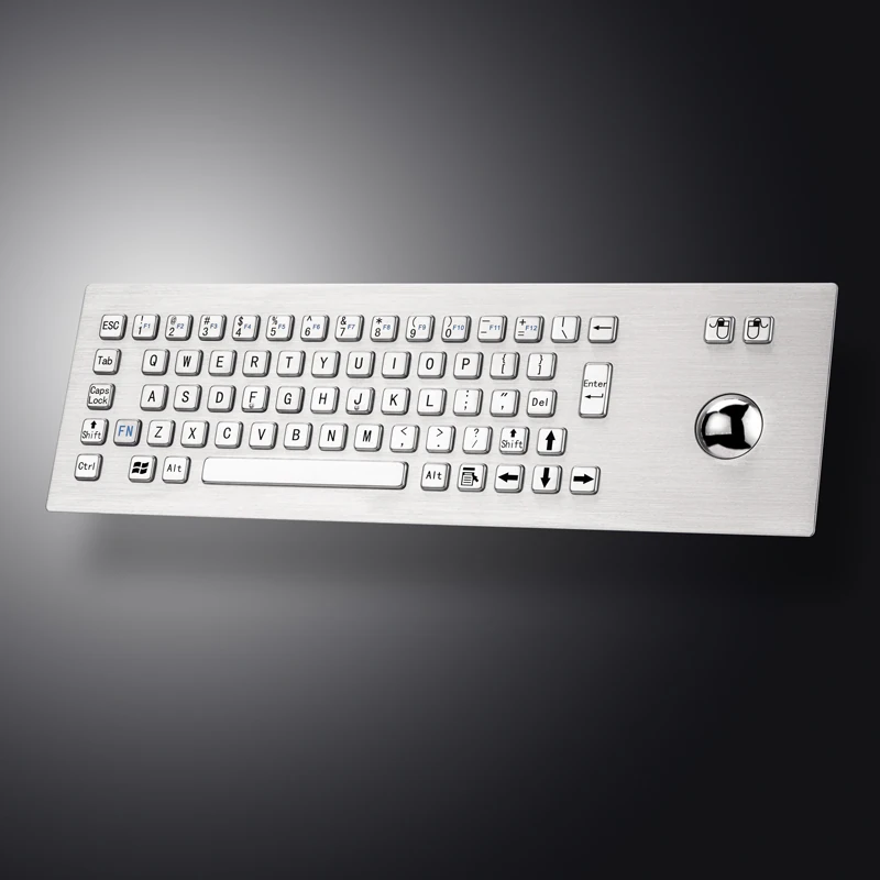 D-8603 Panel Mount Stainless Steel Keyboard