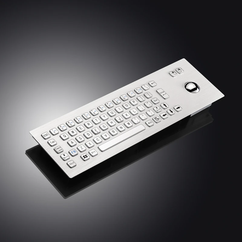 D-8603 Panel Mount Stainless Steel Keyboard