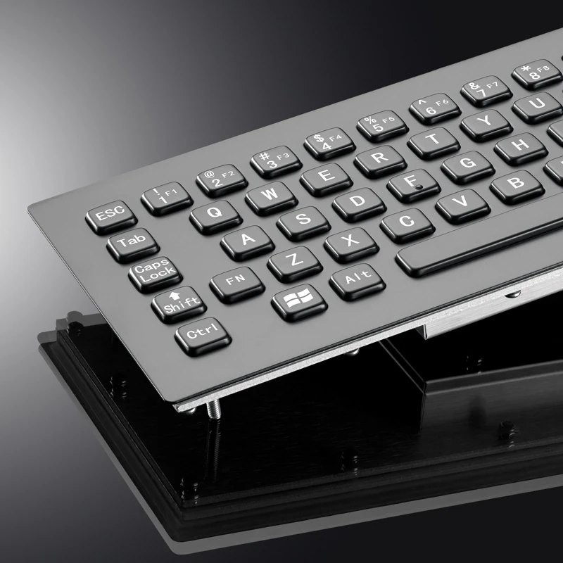 D-8603B Panel Mount Stainless Steel Keyboard