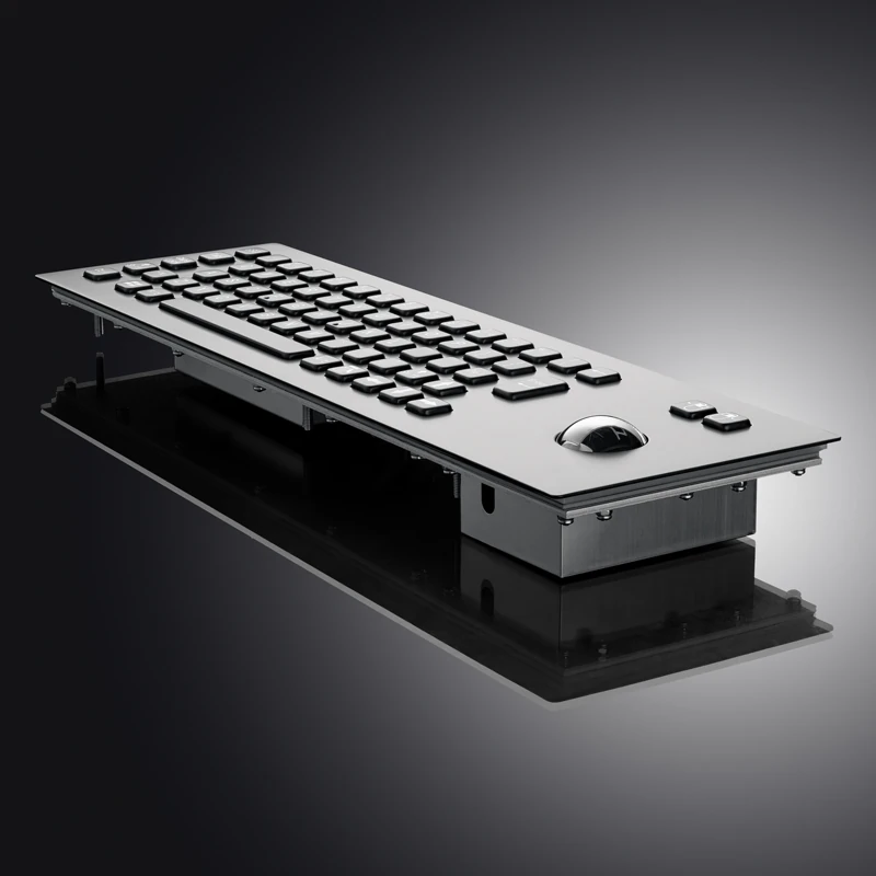 D-8603B Panel Mount Stainless Steel Keyboard