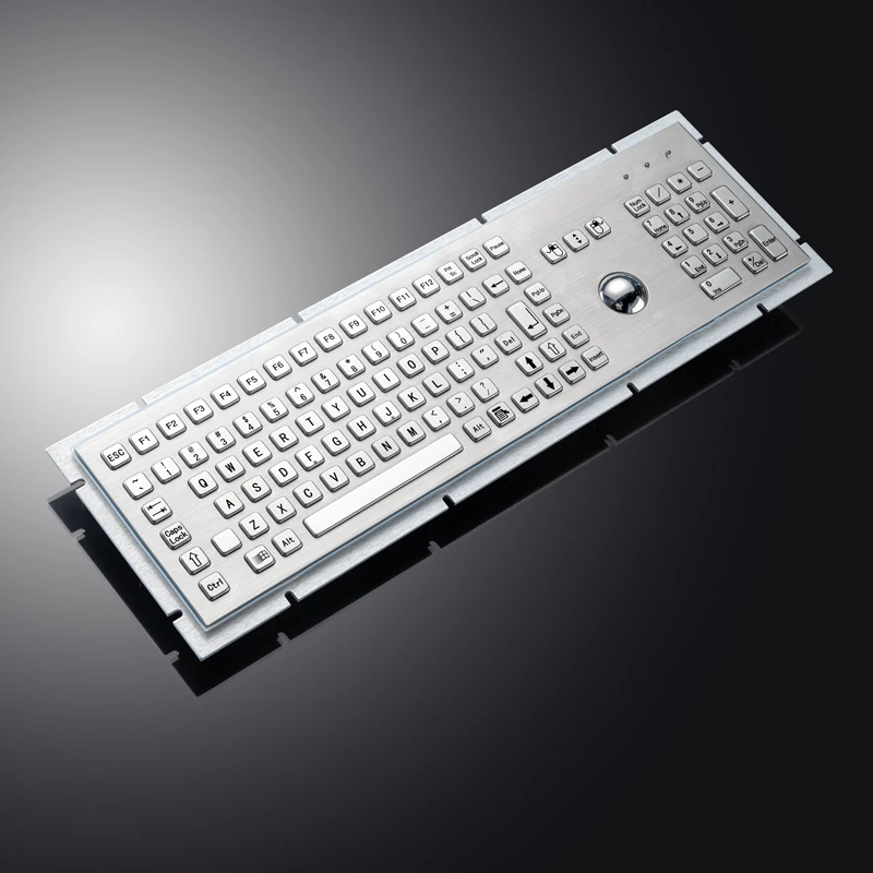 D-8605 Panel Mount Stainless Steel Keyboard