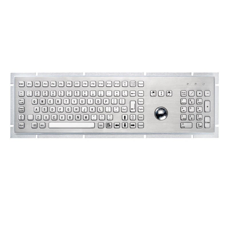 D-8605 Panel Mount Stainless Steel Keyboard