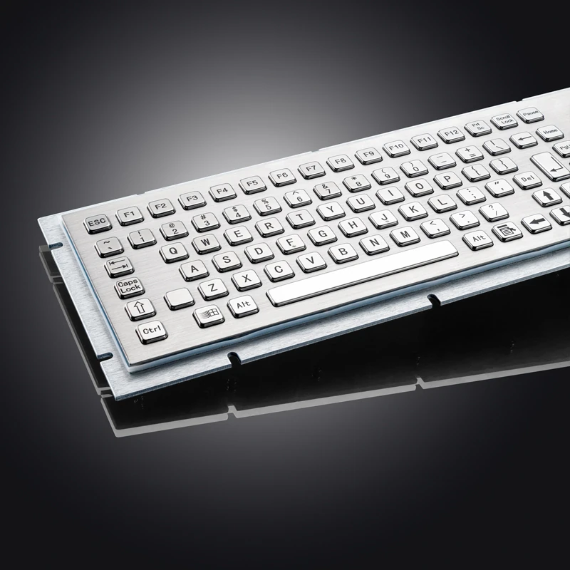 D-8605T Panel Mount Stainless Steel Keyboard