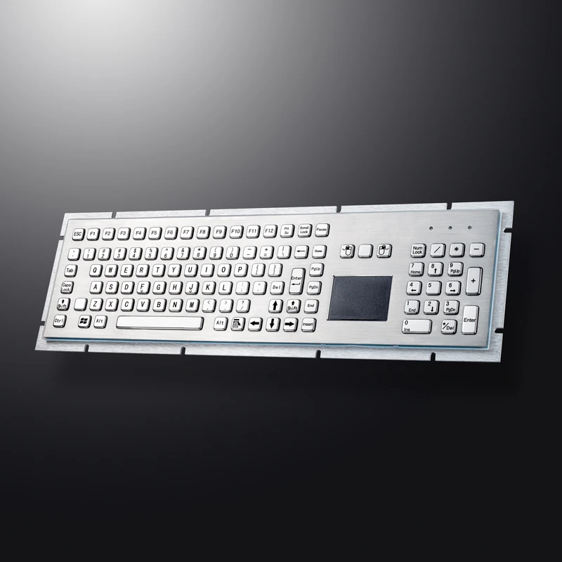D-8605T Panel Mount Stainless Steel Keyboard