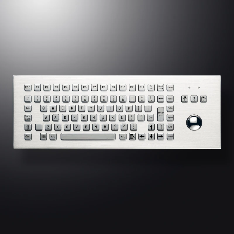 D-8606 DESK Panel Mount Stainless Steel Keyboard