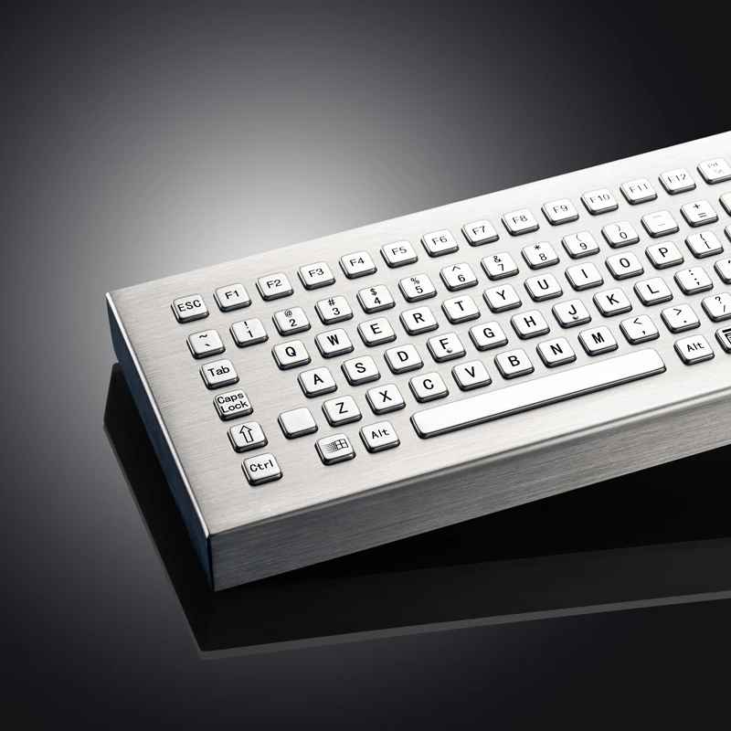 D-8606 DESK Panel Mount Stainless Steel Keyboard