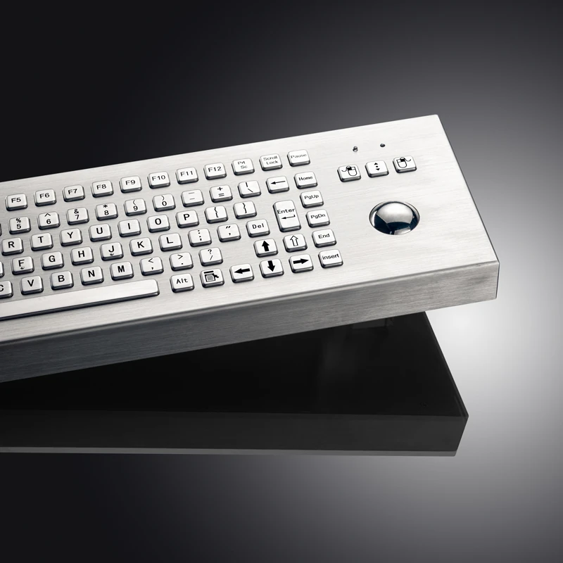 D-8606 DESK Panel Mount Stainless Steel Keyboard