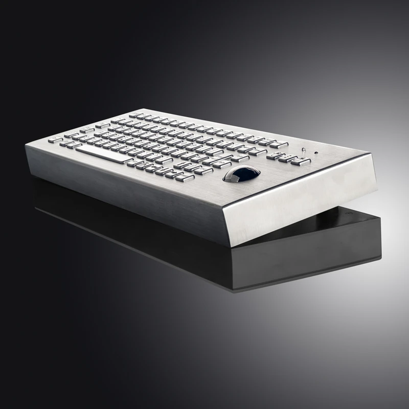 D-8606 DESK Panel Mount Stainless Steel Keyboard