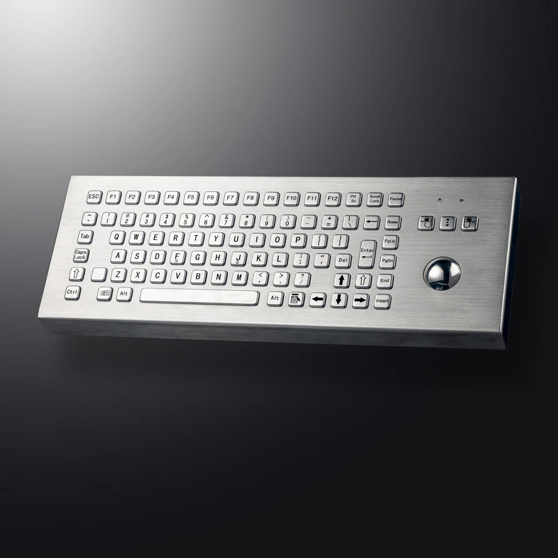 D-8606 DESK Panel Mount Stainless Steel Keyboard