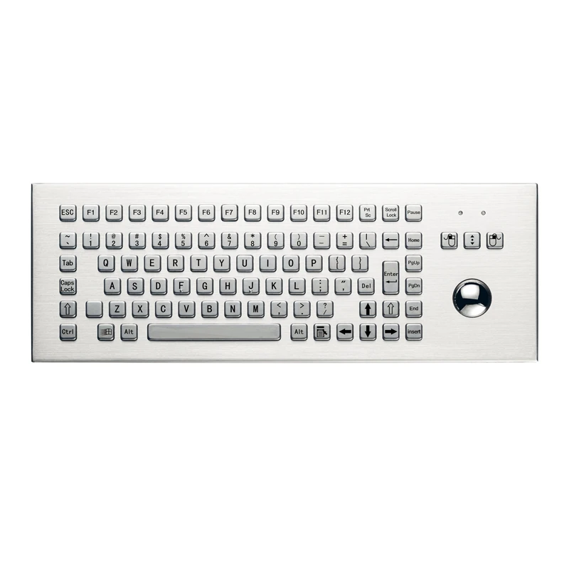 D-8606 DESK Panel Mount Stainless Steel Keyboard