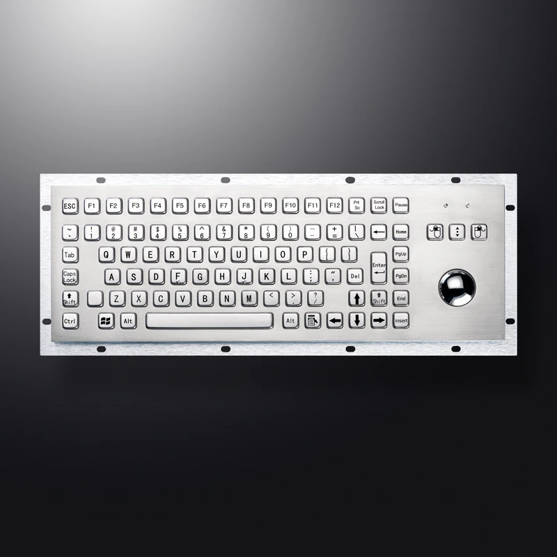 D-8606G Panel Mount Stainless Steel Keyboard