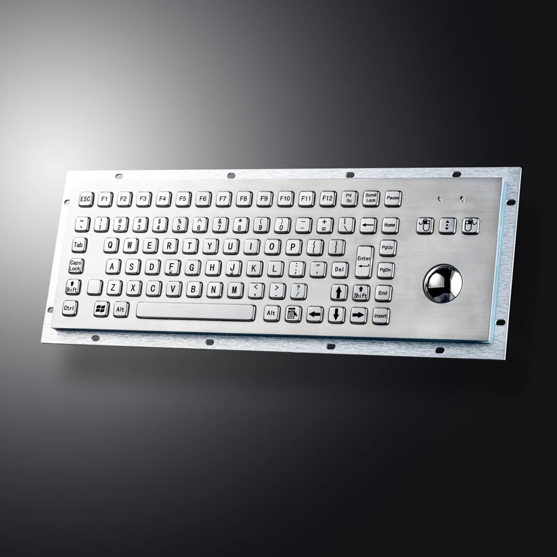 D-8606G Panel Mount Stainless Steel Keyboard