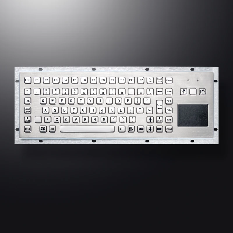 D-8606T Panel Mount Stainless Steel Keyboard