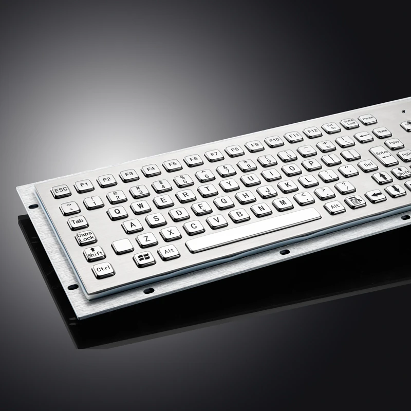 D-8606T Panel Mount Stainless Steel Keyboard